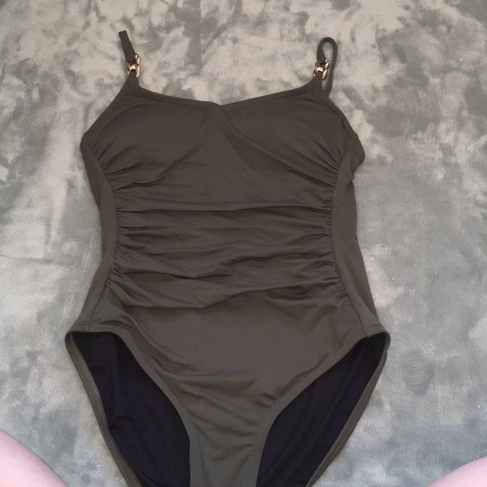 Green michale kores bathing suit/one peice